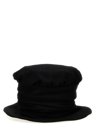 Shop Yohji Yamamoto 'high Crown' Hat In Black