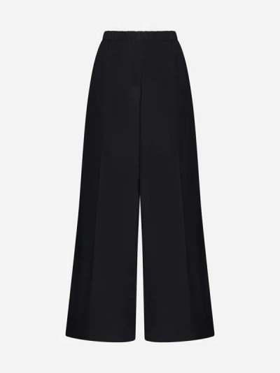 Shop Max Mara Navigli Cotton Trousers In Black