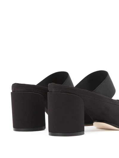 Shop Mm6 Maison Margiela Mules With Bow In Black