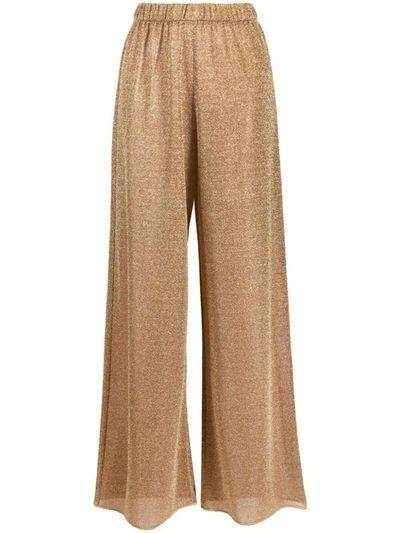 Shop Oseree Oséree Lumière Wide-leg Trousers In Brown