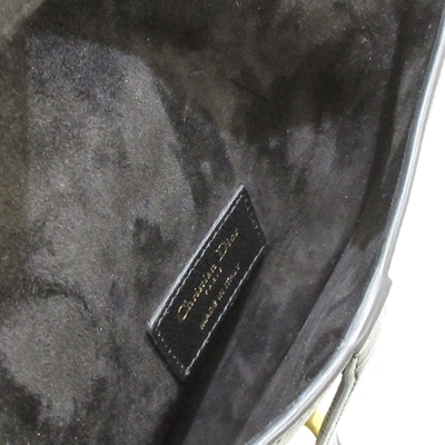 Shop Dior Saddle Black Leather Clutch Bag ()