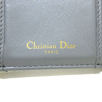 Shop Dior Saddle Grey Canvas Wallet  ()