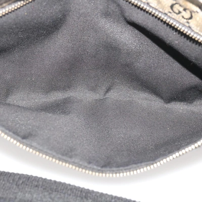 Shop Gucci Gg Canvas Grey Canvas Shoulder Bag ()