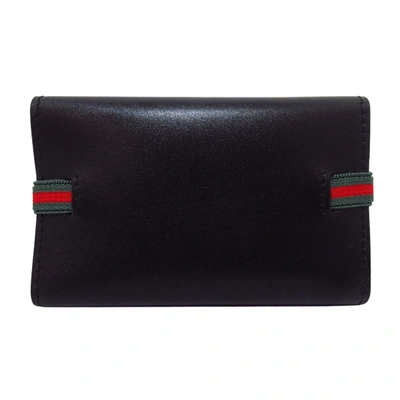 Shop Gucci Sherry Black Leather Wallet  ()