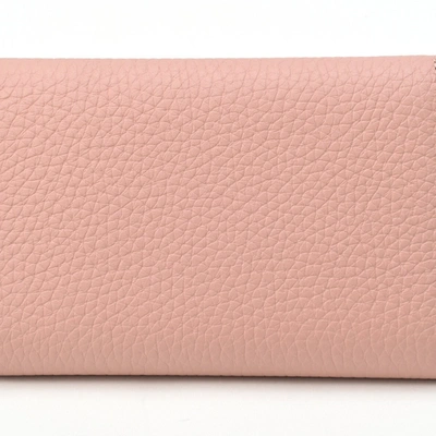 Pre-owned Louis Vuitton Capucines Pink Leather Wallet  ()