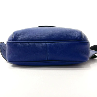 Pre-owned Louis Vuitton Messenger Outdoor Blue Leather Shoulder Bag ()