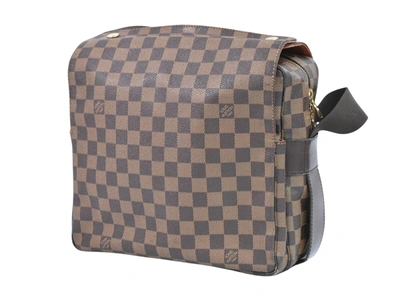 Pre-owned Louis Vuitton Naviglio Brown Canvas Backpack Bag ()