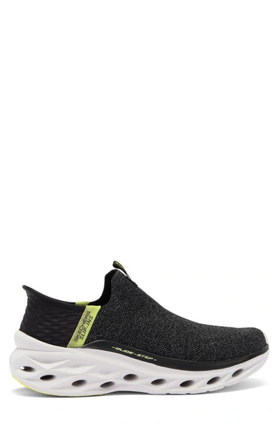 Shop Skechers Glide Step Swift Slip-on Sneaker In Black / Lime