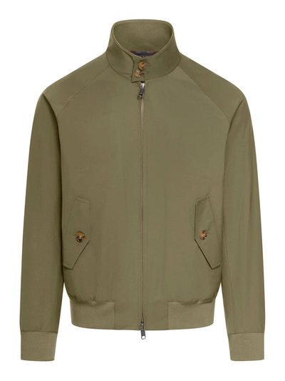 Shop Baracuta G9 Harrington Cotton-blend Jacket In Green