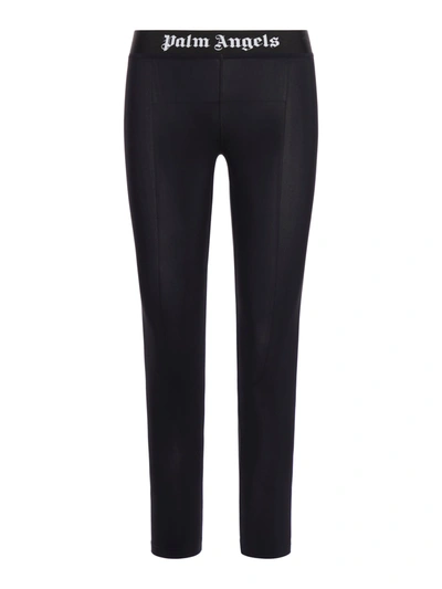 Shop Palm Angels Logo Sport Leggings In Black