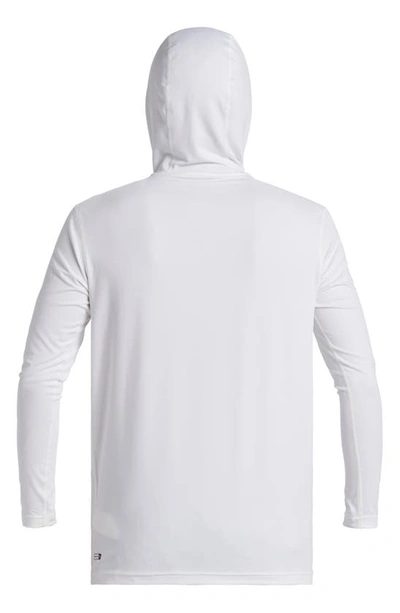 Shop Quiksilver Everyday Surf Long Sleeve Hooded Rashguard In White