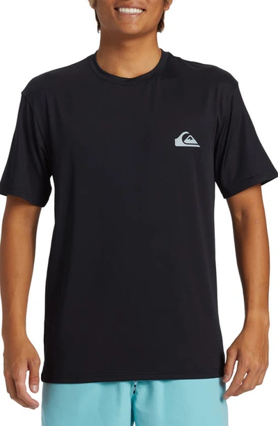 Quiksilver Everyday Surf Short Sleeve Rashguard In Black