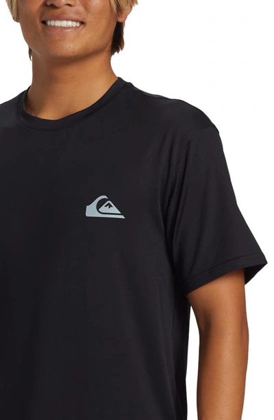 Quiksilver Everyday Surf Short Sleeve Rashguard In Black