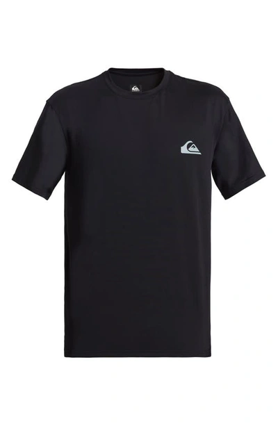 Quiksilver Everyday Surf Short Sleeve Rashguard In Black