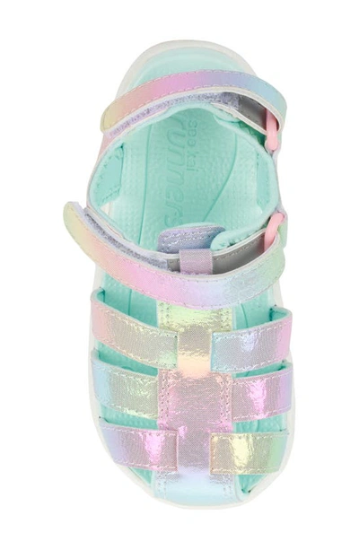 Shop See Kai Run Kids' Paley Ii Water Friendly Sandal In Silver Rainbow