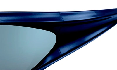 Shop Balenciaga 77mm Oversized Geometric Sunglasses In Blue