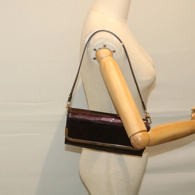 Pre-owned Louis Vuitton Purple Patent Leather Shoulder Bag ()