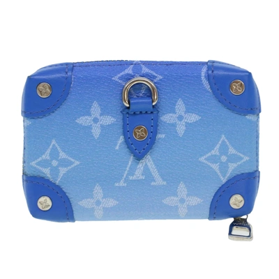 Pre-owned Louis Vuitton Soft Trunk Blue Leather Clutch Bag ()