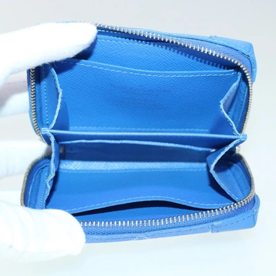 Pre-owned Louis Vuitton Soft Trunk Blue Leather Clutch Bag ()