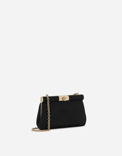 Dolce & Gabbana Dolce&gabbana Small Black Marlene Shoulder Bag In ブラック