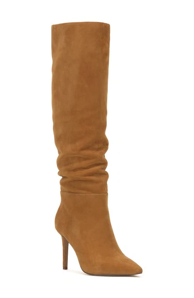 Shop Vince Camuto Kashleigh Pointed Toe Knee High Boot In Golden Rod