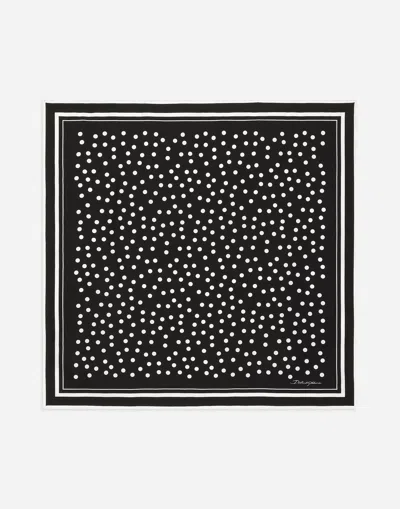 Dolce & Gabbana Polka-dot Twill Scarf (70x70) In プリ