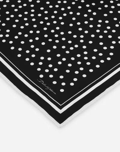 Dolce & Gabbana Polka-dot Twill Scarf (70x70) In プリ