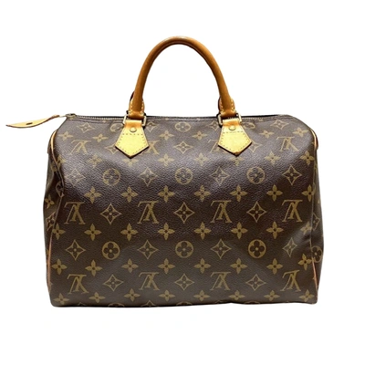 Pre-owned Louis Vuitton Speedy 30 Brown Canvas Tote Bag ()