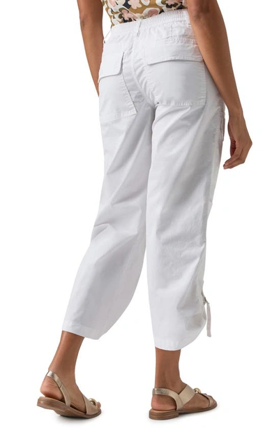 Shop Sanctuary Cali Straight Leg Crop Cargo Pants In White