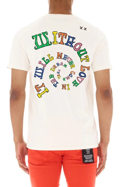 Shop Cult Of Individuality Shimuchan Cotton Graphic T-shirt In Winter White