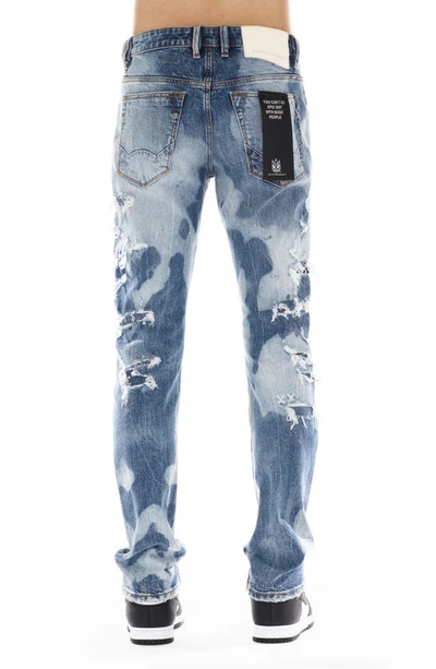 Shop Cult Of Individuality Rocker Ripped Bleached Slim Fit Jeans In Poe