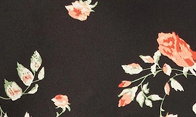 Shop Bardot Andy Floral Rosette Midi Slipdress In Black Floral