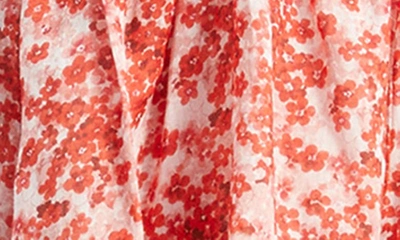 Bardot Lani Floral Off The Shoulder Minidress In Red