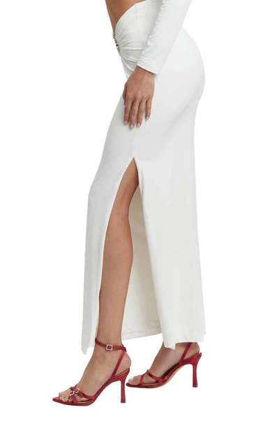 Shop Bardot Neve Cuotut Maxi Skirt In Orchid White