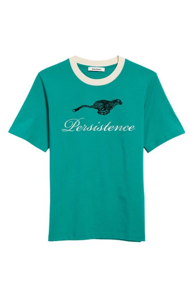 Shop Wales Bonner Persistence Cotton T-shirt In Green