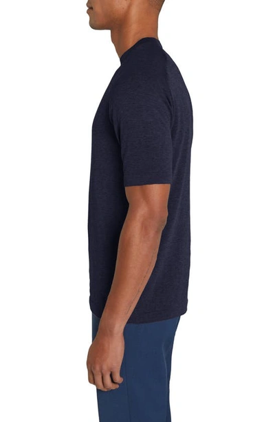 Shop Jack Victor Victoria Cotton & Silk T-shirt In Midnight