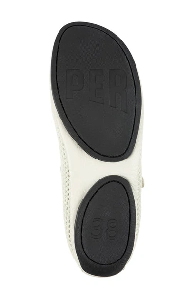Camper Right Nina Mary Jane Flat In White Natural