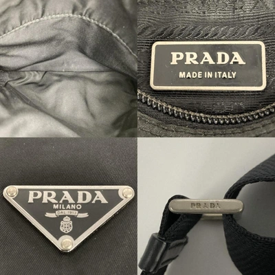 Shop Prada Black Suede Shopper Bag ()