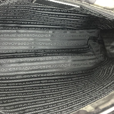 Shop Prada Grey Synthetic Shoulder Bag ()