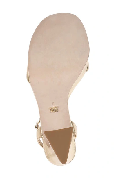 Shop Badgley Mischka Caia Ankle Strap Platform Sandal In Gold