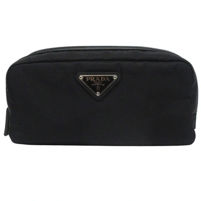 Shop Prada Re-nylon Black Synthetic Clutch Bag ()