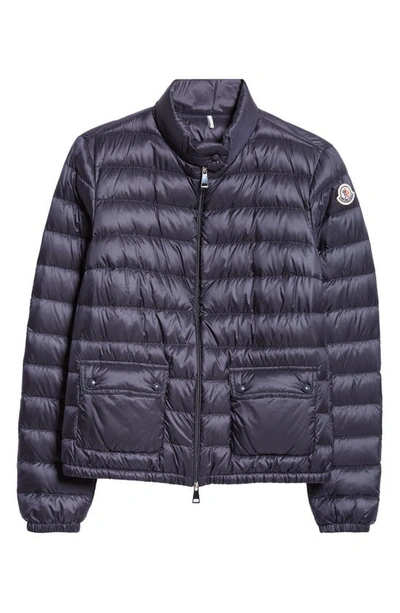 Shop Moncler Lans Down Jacket In Navy