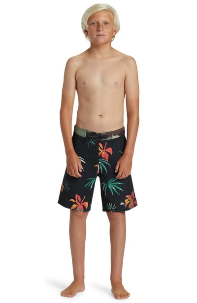 Shop Quiksilver Kids Highline Arch 17 Board Shorts In Black