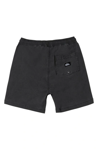 Shop Quiksilver Kids' Taxer Shorts In Black