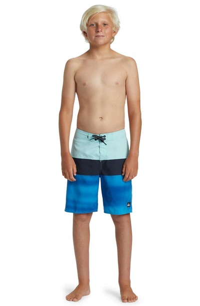 Shop Quiksilver Everyday Colorblock 17 Board Shorts In Limpet Shell