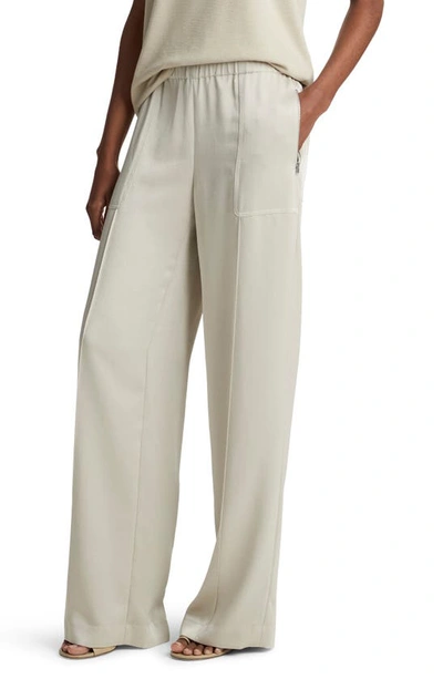 Shop Vince Wide Leg Pull-on Pants In Light Sepia