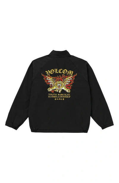 Shop Volcom Yusuke Cuda Jacket In Black