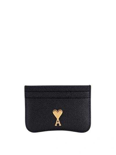 Shop Ami Alexandre Mattiussi Ami Paris Card Holder In Black