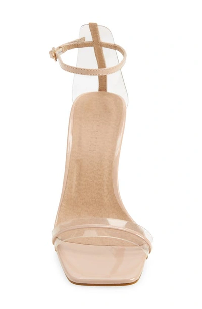 Shop Billini Oralee Ankle Strap Sandal In Beige Patent Clear