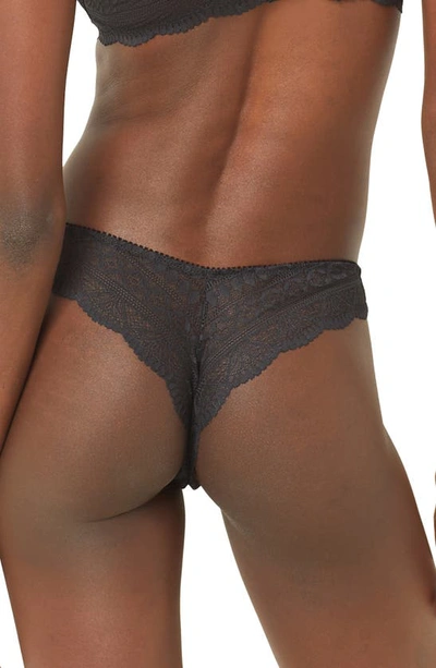 Etam Idole Lace Tanga In Black